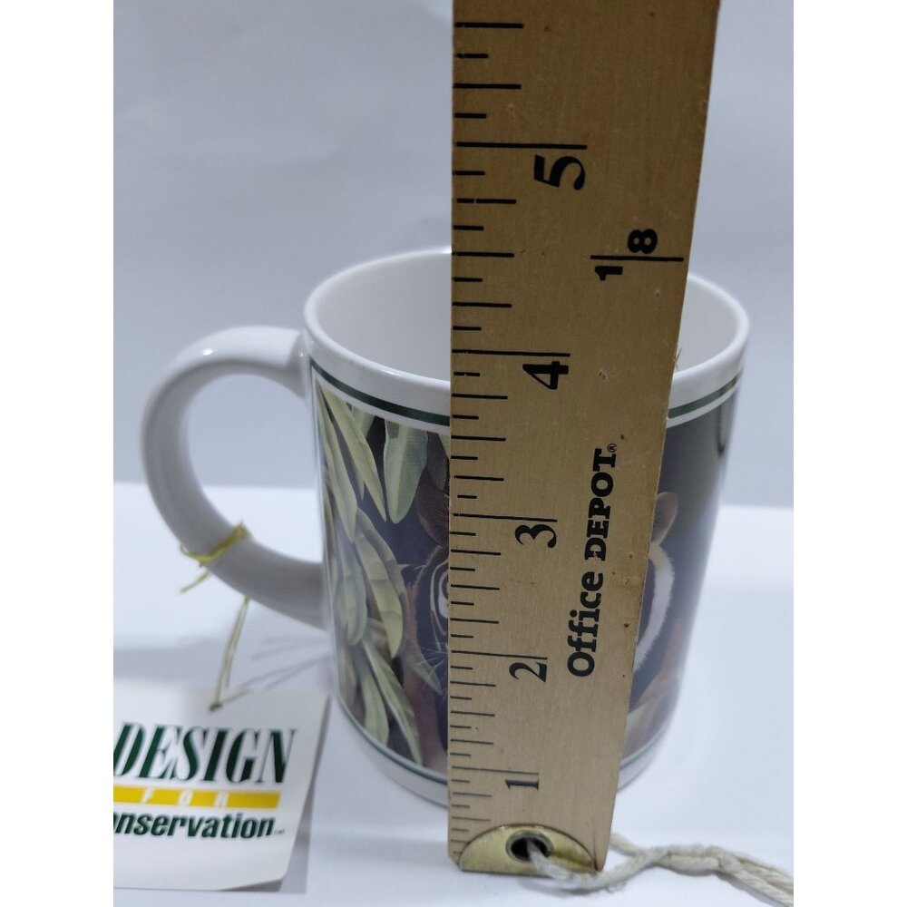 Vintage NOB Tiger Illustration Conservation Al Fresco Mug By Laura Regan - Picture 4 of 8
